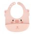 Kikkaboo babero de silicona rosa