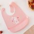 Kiokids babero silicona blandito conejo rosa
