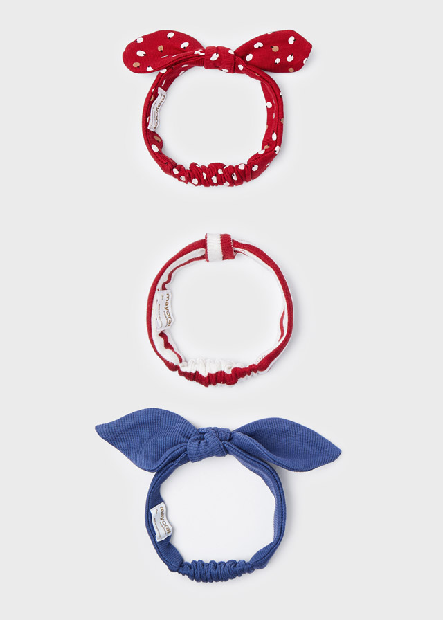 Mayoral pack 3 diademas rojo/azul