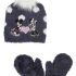 Disney gorro+manoplas Minnie gris pizarra