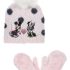 Disney gorro+manoplas Minnie rosa brilli