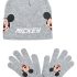 Disney gorro+manoplas niño Mickey gris