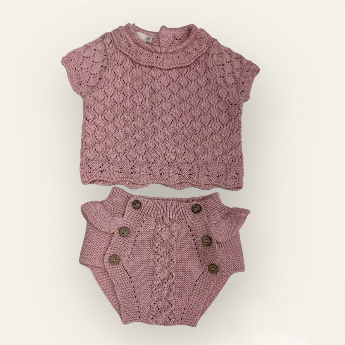 Pecesa conjunto suéter + braguita rosa 995-811