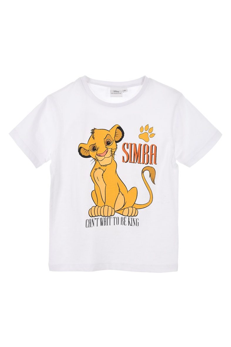 Disney camiseta m/c niño Simba blanca
