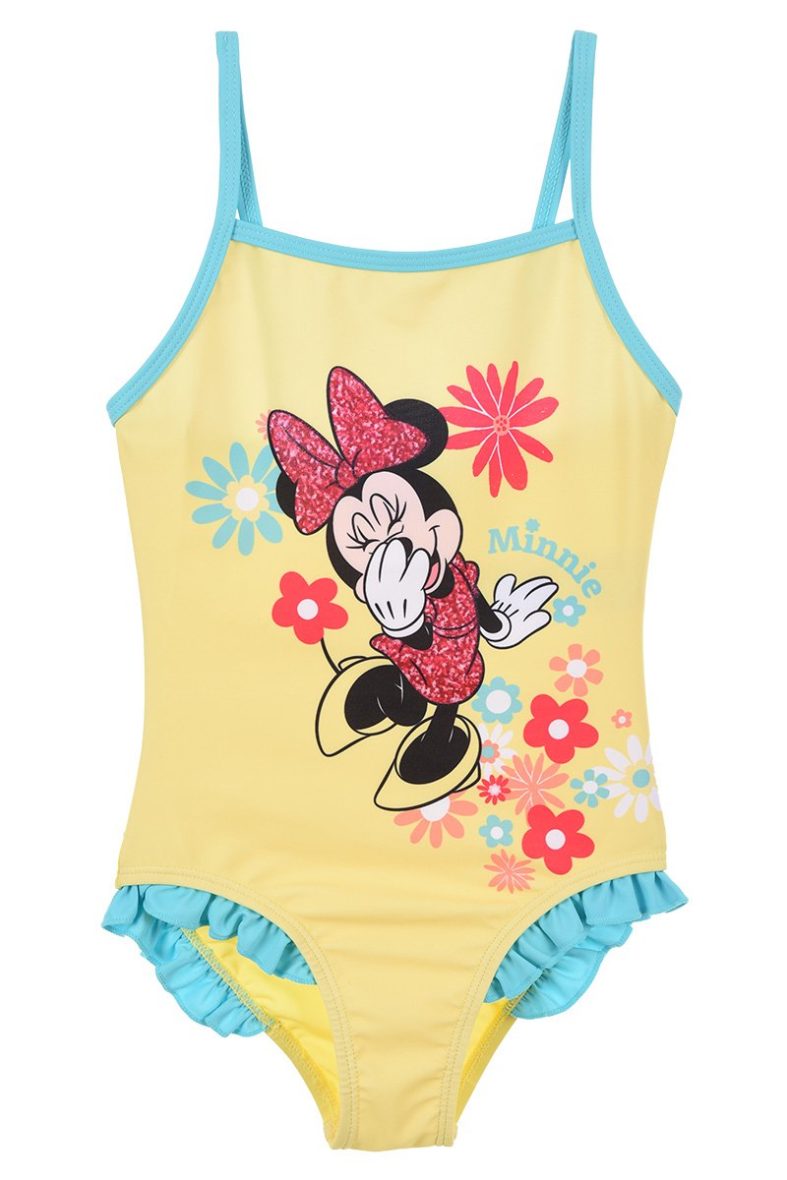 Disney ba?ador Minnie amarillo flores