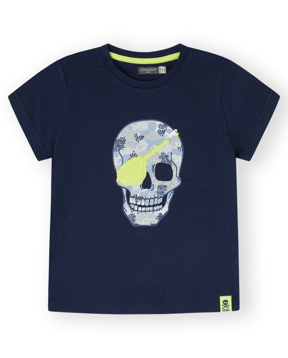 Canada House camiseta Skull marino