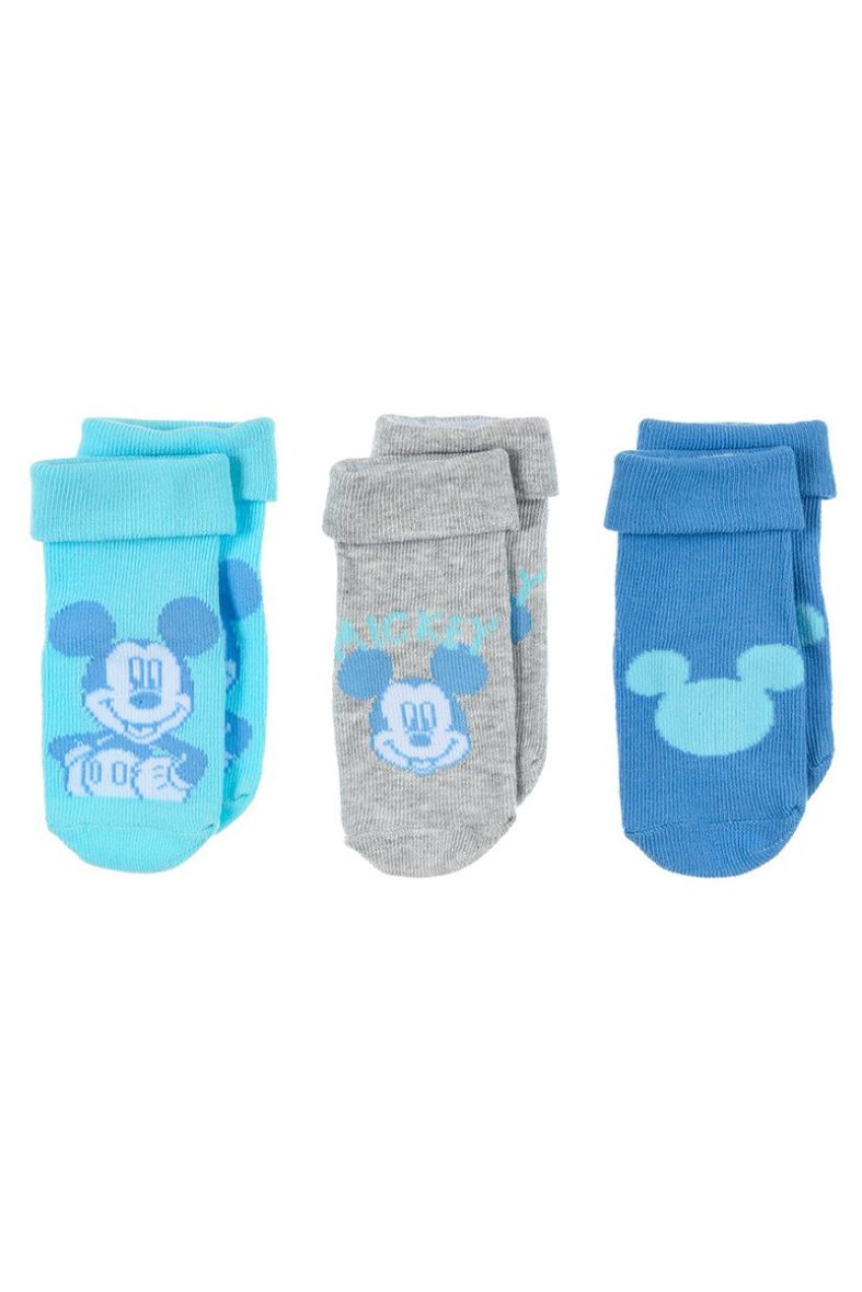 Disney pack 3 calcetines turquesa Mickey Mouse