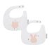 Bimbi set 2 baberos Pliques rosa