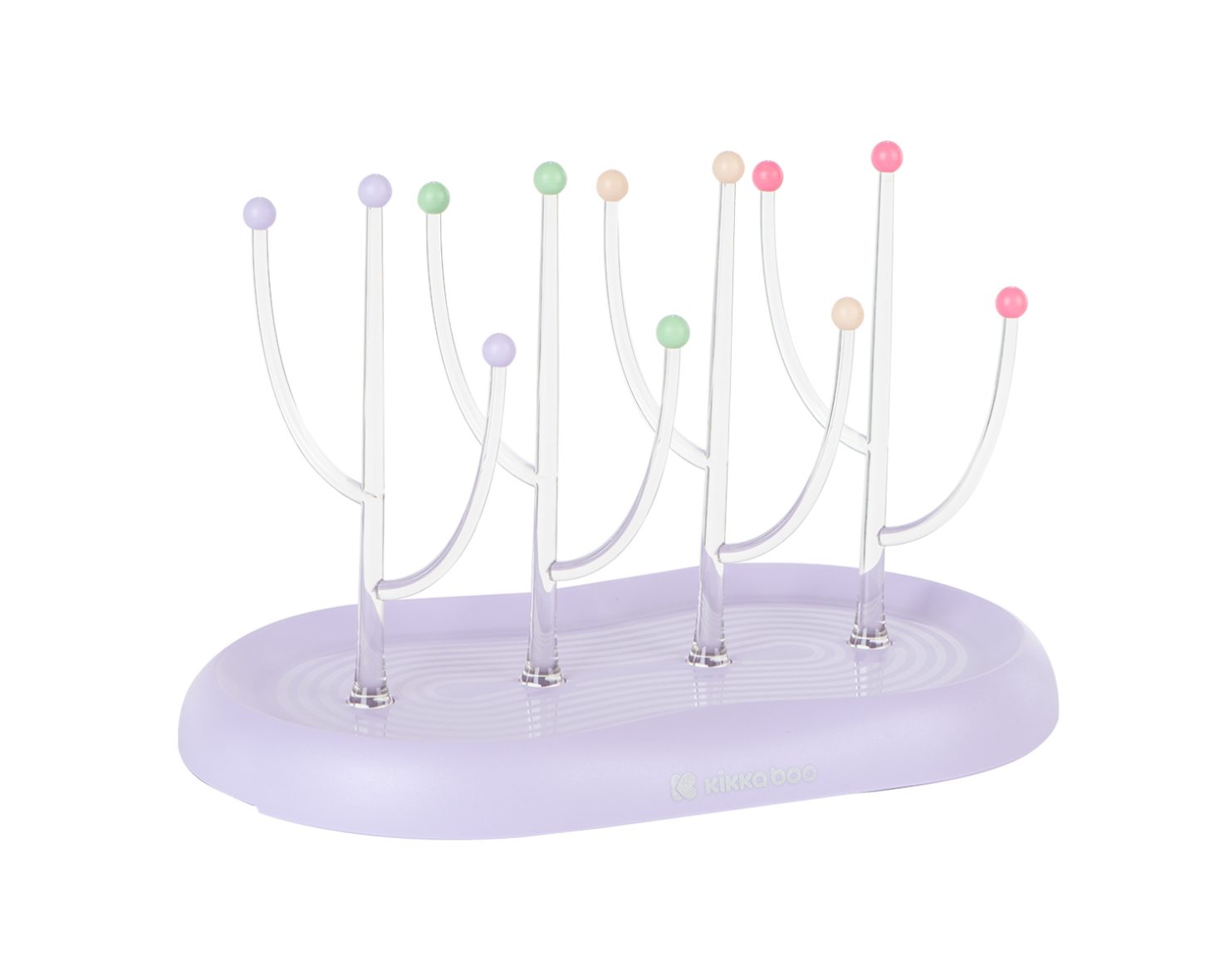 Kikkaboo escurrebiberones marble lila