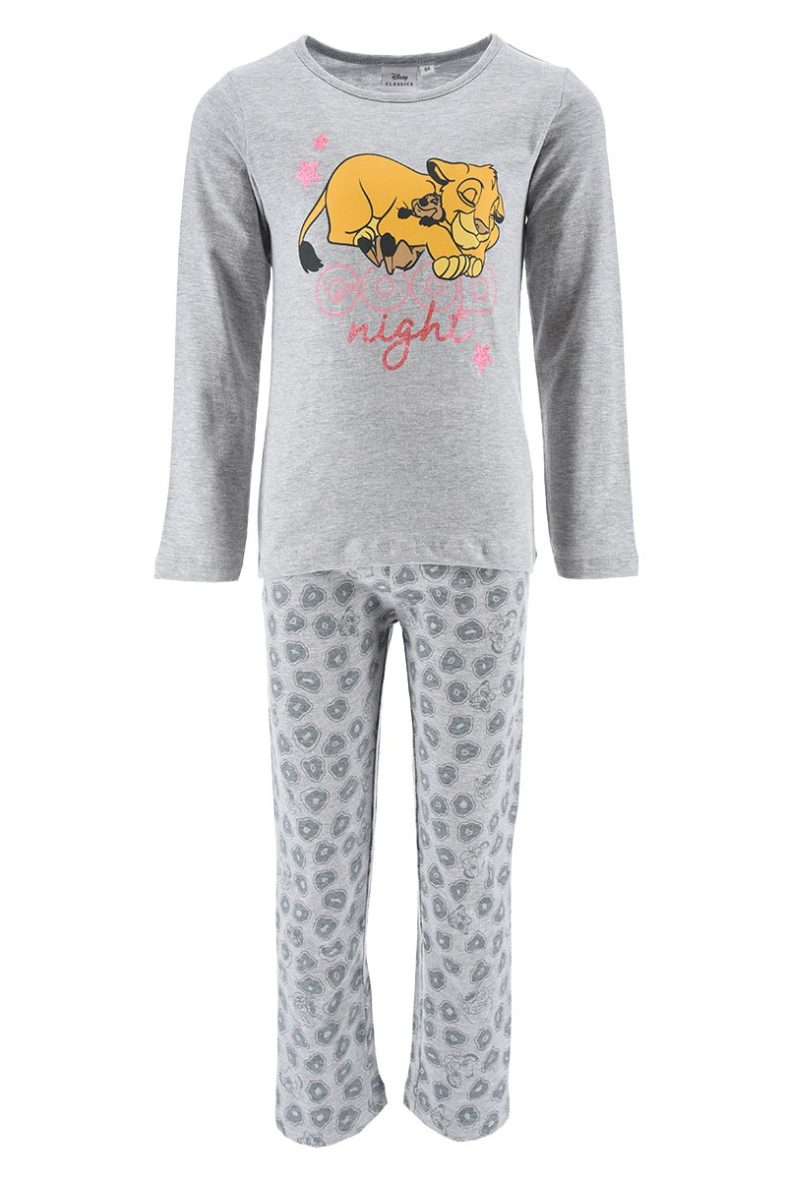 Disney pijama niña Rey León gris