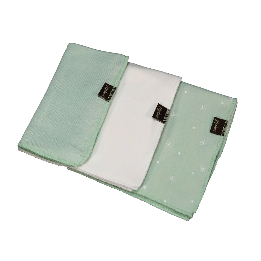 Sonpetit pack 3 toallitas algodón cielo menta