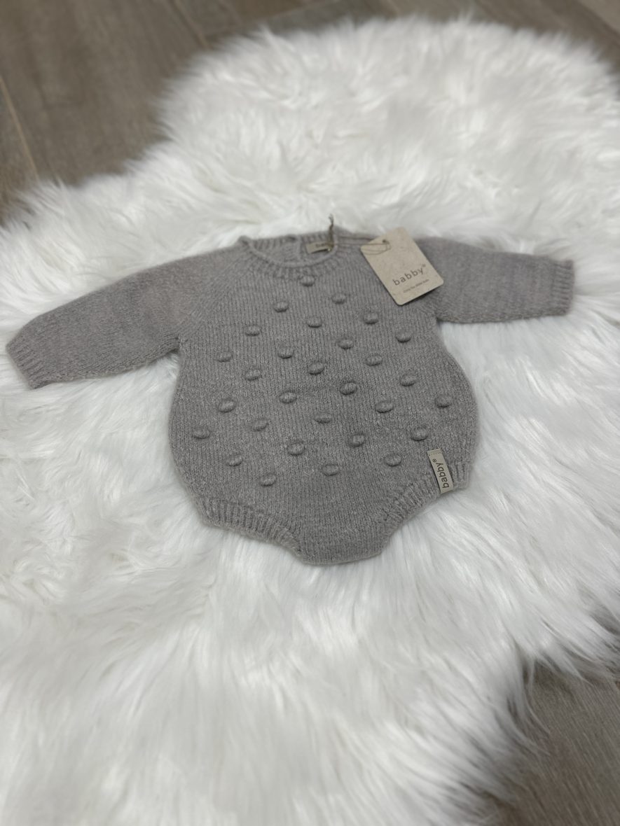 Babby pelele bodoque gris