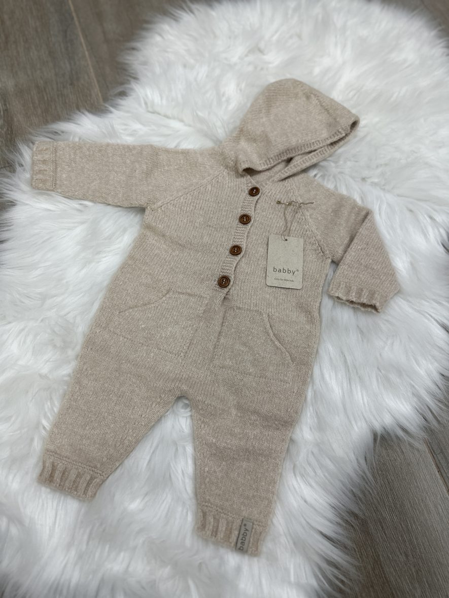 Babby mono punto capucha