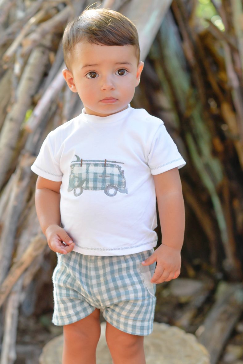 Pequeños Piratas conjunto niño vichy