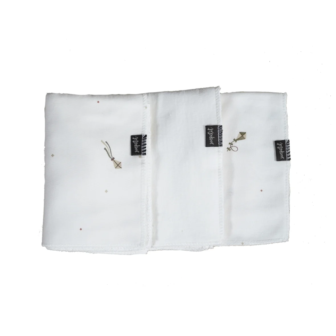 Sonpetit pack 3 toallitas algodón cometas