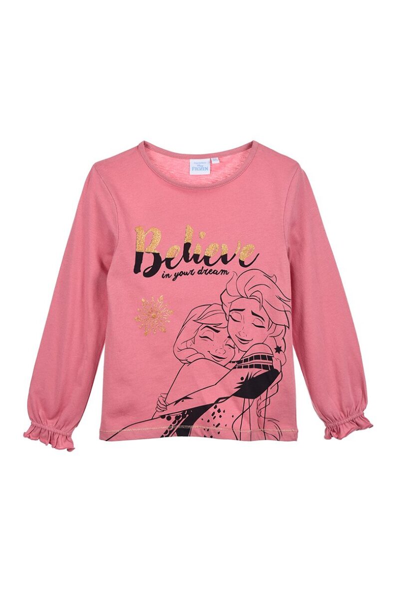 Disney Camiseta m/l Frozen rosa