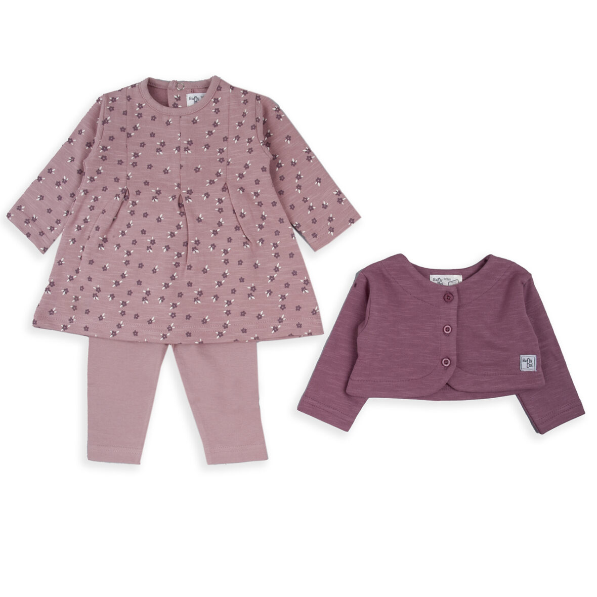 Babybol conjunto 3p flores 250842