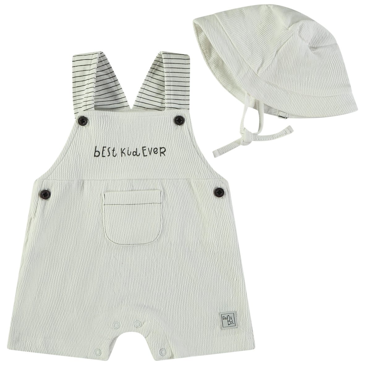 Babybol peto + gorro blanco 160861