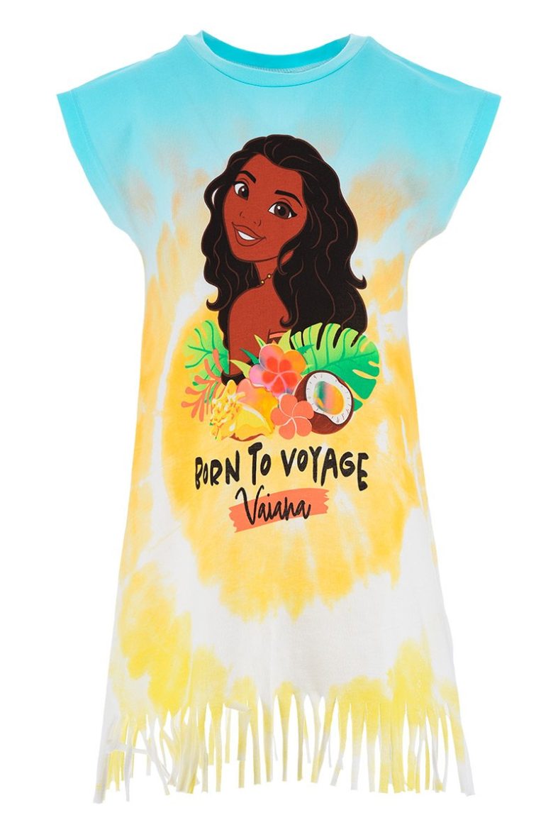 Disney vestido playero Vaiana azul