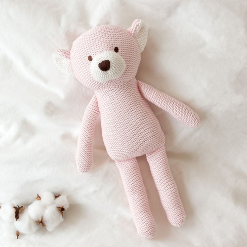 Kiokids peluche algodón oso rosa